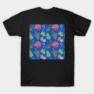 Australian Native Floral Christmas Pattern T-Shirt